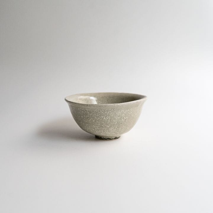 【藤原展】ご飯ボウル 白抹茶　藤原志鈴香