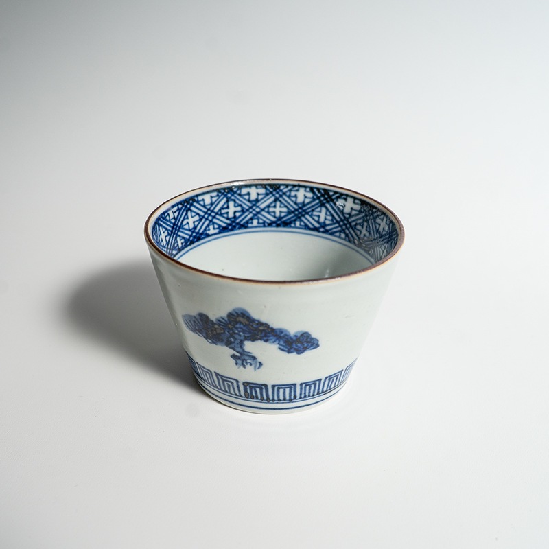 【個展】蕎麦猪口染付松と梅　萠窯