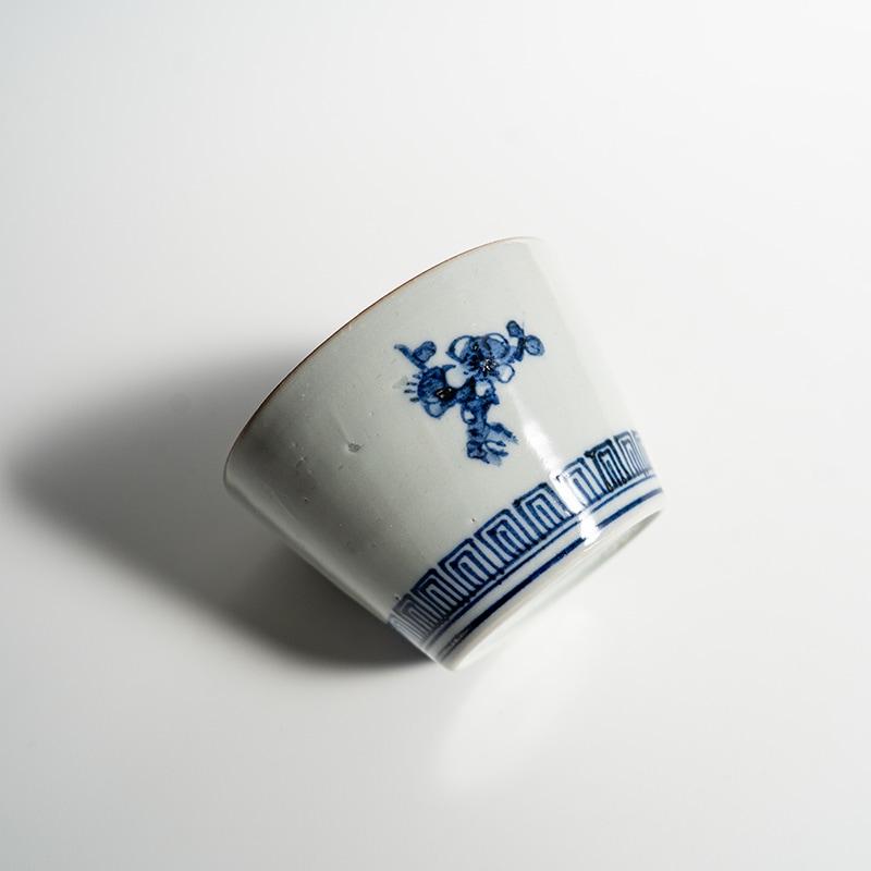 【個展】蕎麦猪口染付松と梅　萠窯