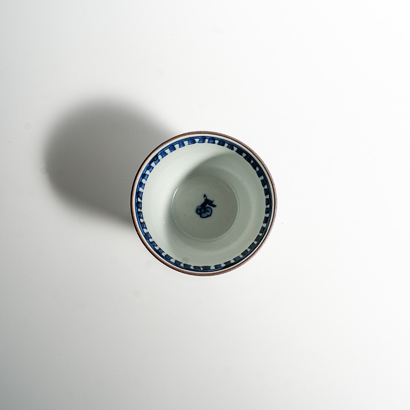 【個展】蕎麦猪口染付鹿 萠窯