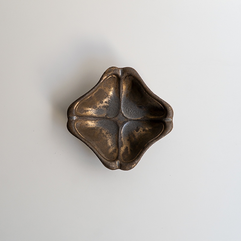 【藤原展】木瓜豆鉢 黒 藤原純