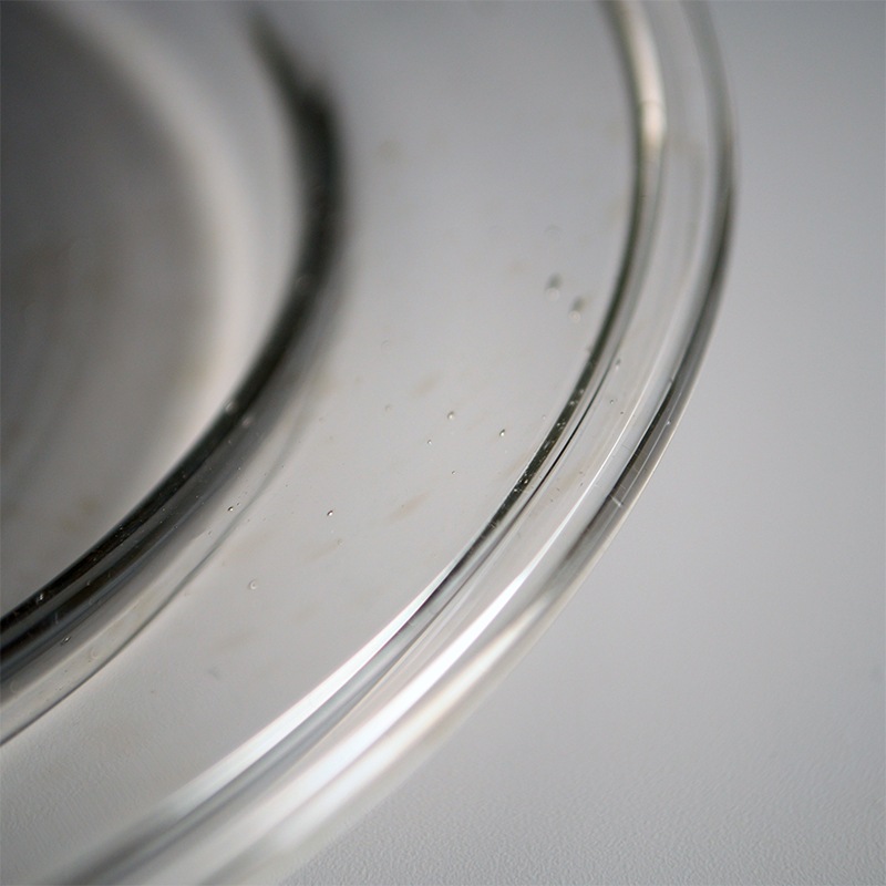 【ガラス展】olive stained plate M　fresco