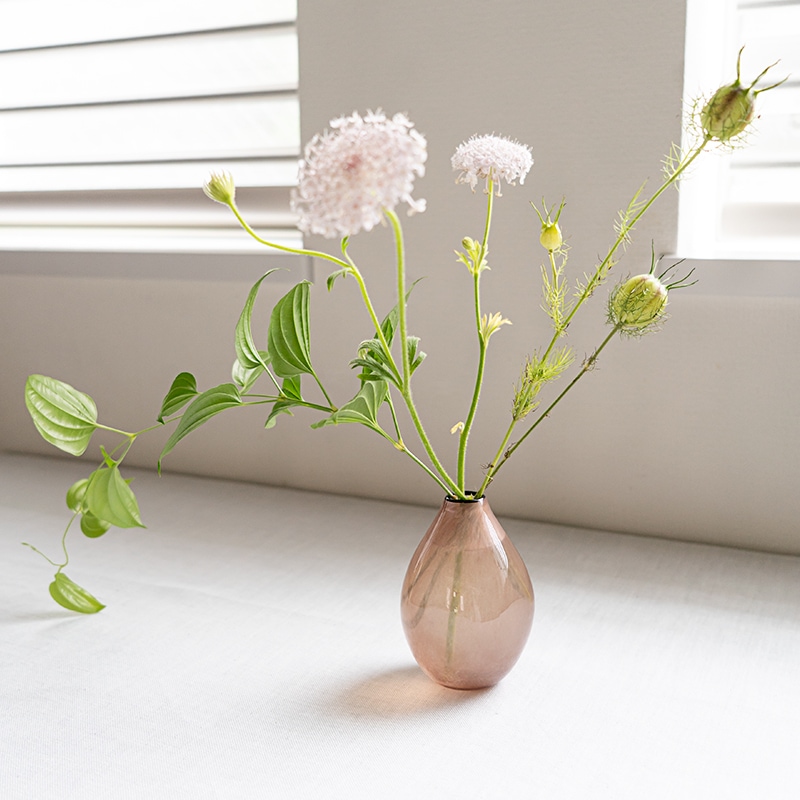 【ガラス展】kasumi mini vase purple fresco