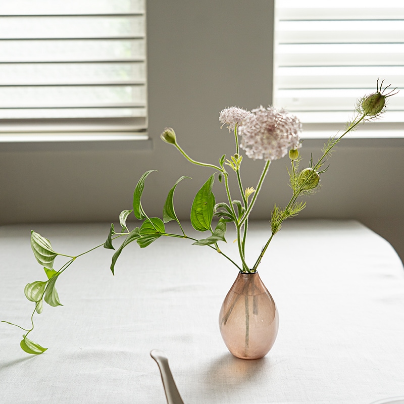 【ガラス展】kasumi mini vase purple fresco
