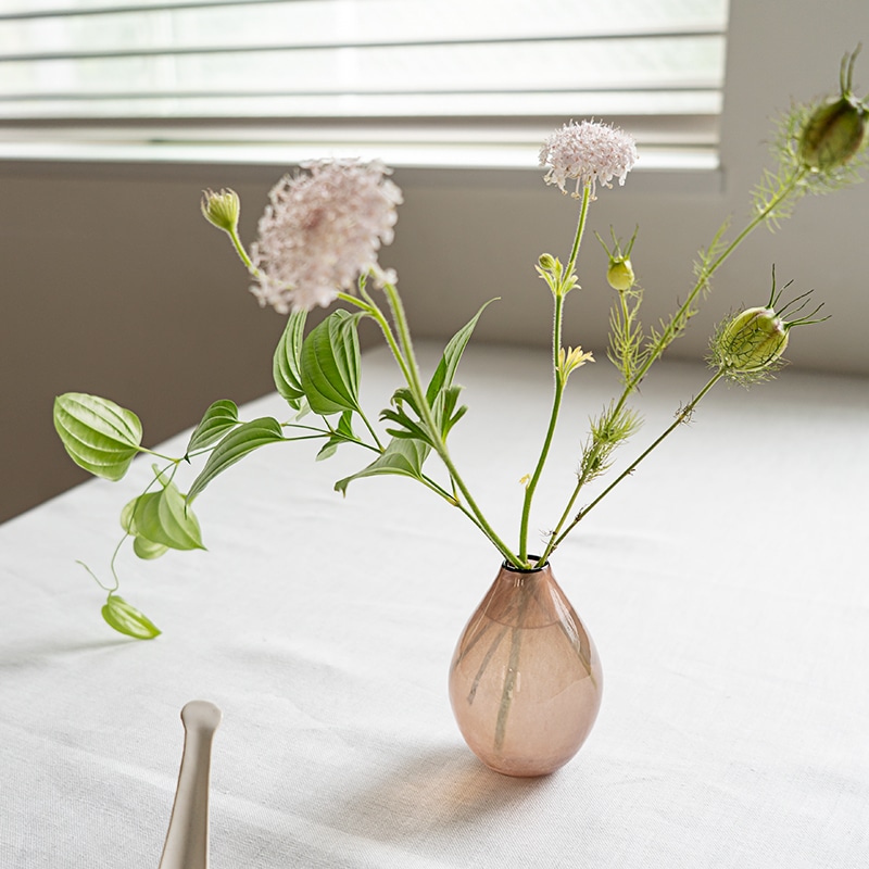 【ガラス展】kasumi mini vase purple fresco