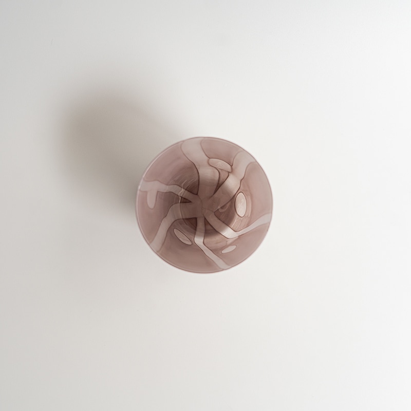 【ガラス展】spora glass purple　fresco