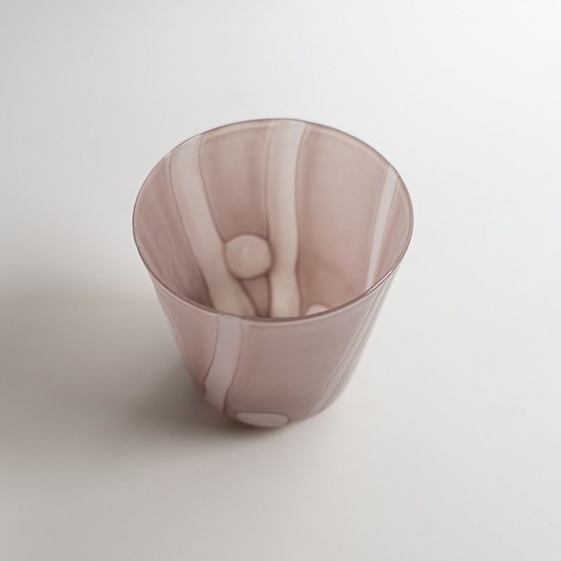 【ガラス展】spora glass purple　fresco