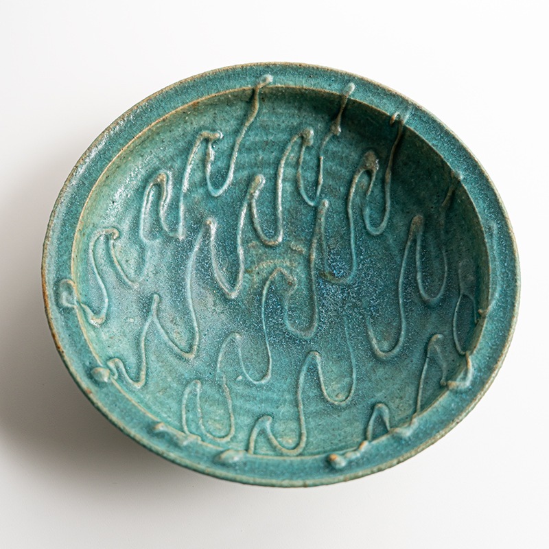藤原展】イッチンリム鉢L 青(B) 藤原純 | 全ての商品 | 【公式通販】器