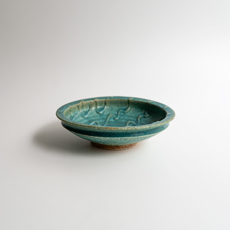 【藤原展】イッチンリム鉢M 青(B) 藤原純