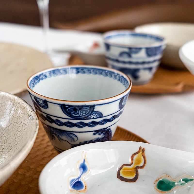 彩り豆皿盆セット