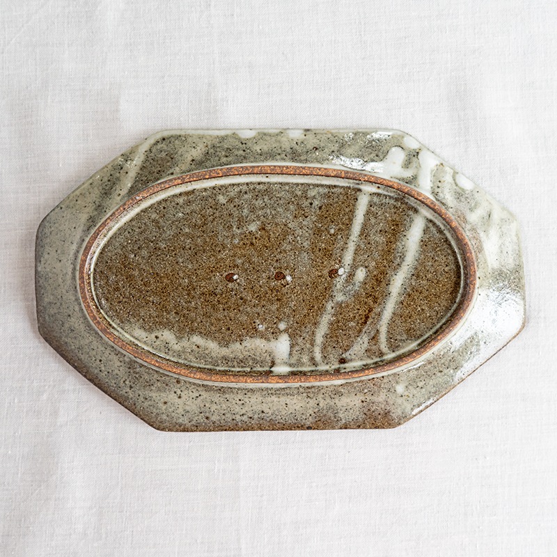 林檎灰釉オクトゴナル大　寺村光輔