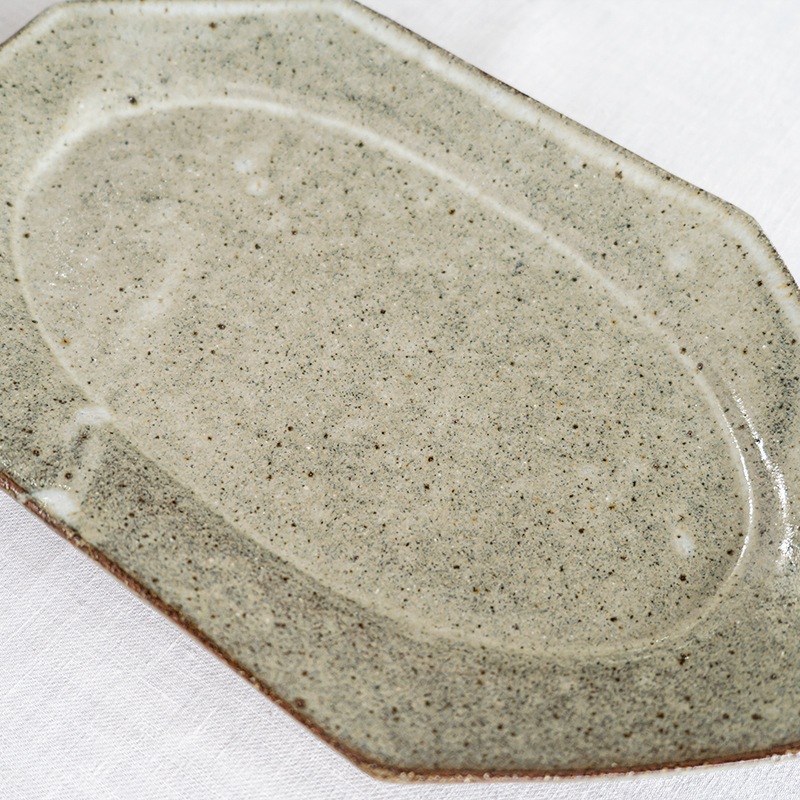 林檎灰釉オクトゴナル大　寺村光輔