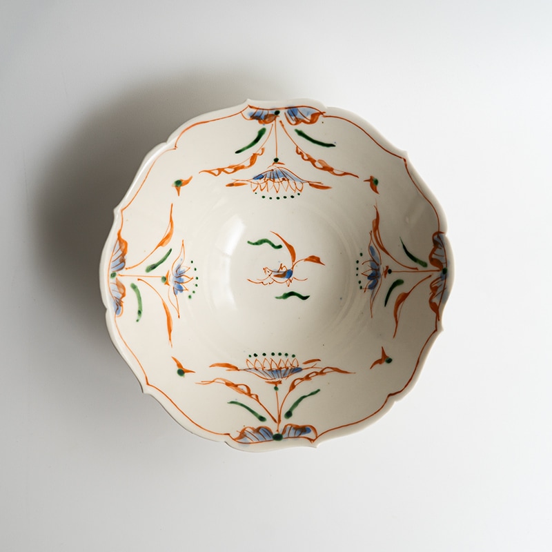 個展】呉須赤絵稜花鉢6寸 宮田竜司 | 全ての商品 | 【公式通販】器の
