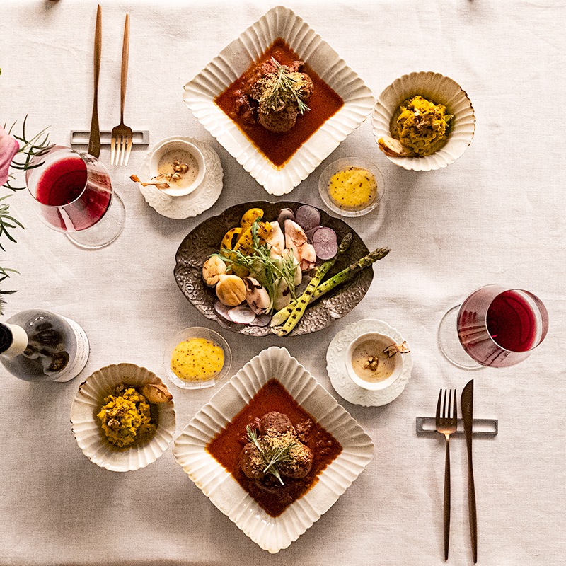 美しい文様で彩るコーディネート