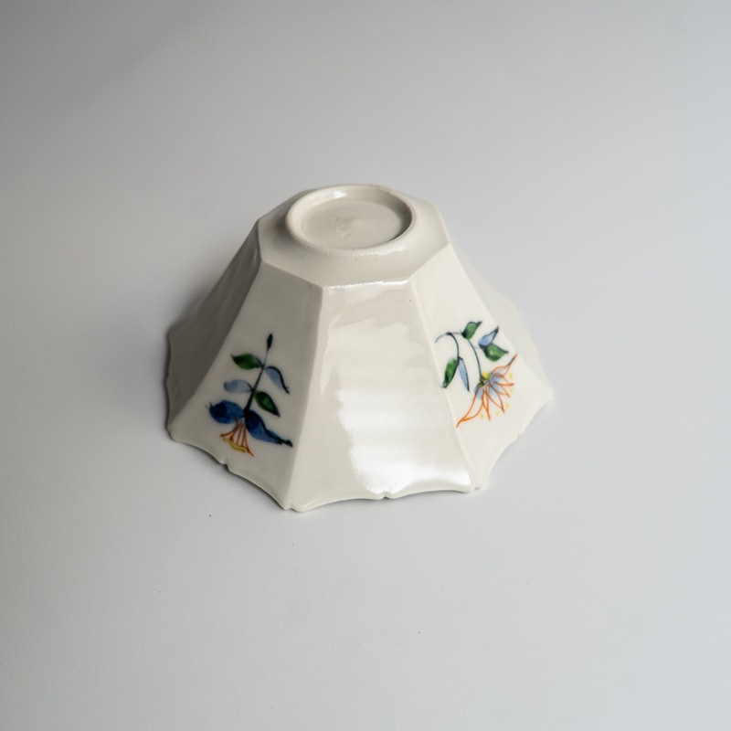 個展】呉須赤絵面取輪花小鉢 宮田竜司 | 作家から選ぶ,宮田竜司