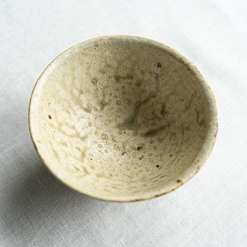 ヒビ粉引飯椀 尾形アツシ