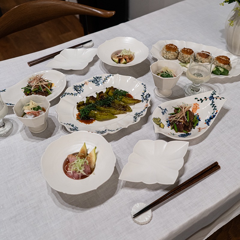 個展】呉須赤絵蓮華皿植物 宮田竜司 | 作家から選ぶ,宮田竜司 | 【公式