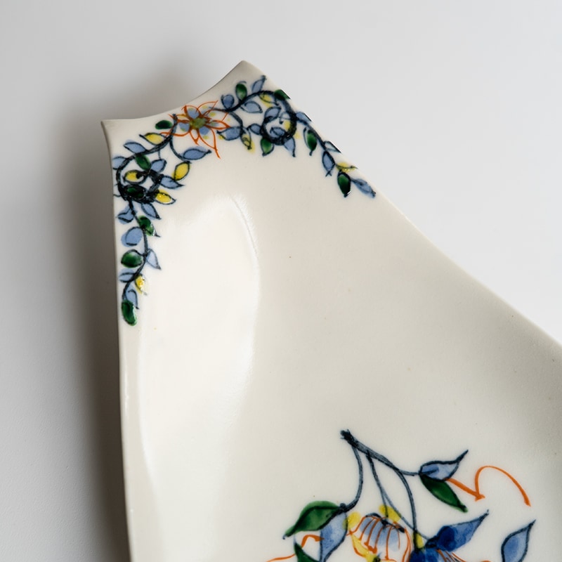 個展】呉須赤絵蓮華皿植物 宮田竜司 | 作家から選ぶ,宮田竜司 | 【公式