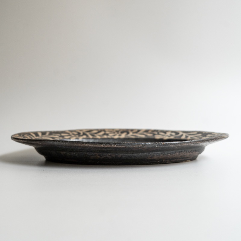 【個展】ロウ抜きオーバルディッシュ　渡辺信史