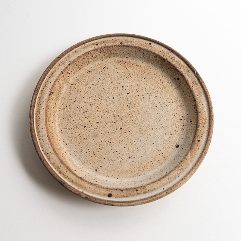 【個展】グレー5寸皿　関口憲孝
