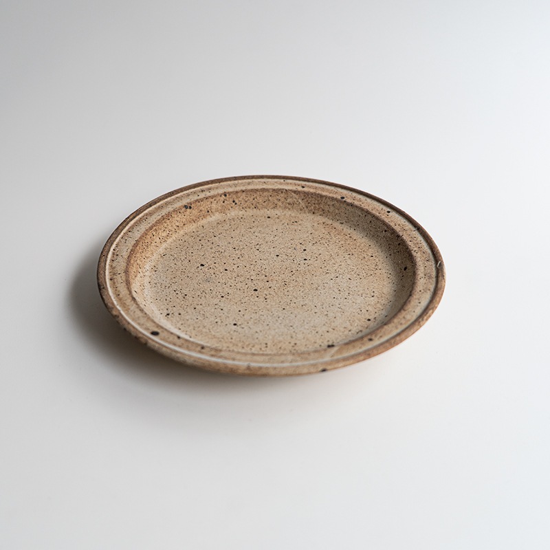 【個展】グレー5寸皿　関口憲孝