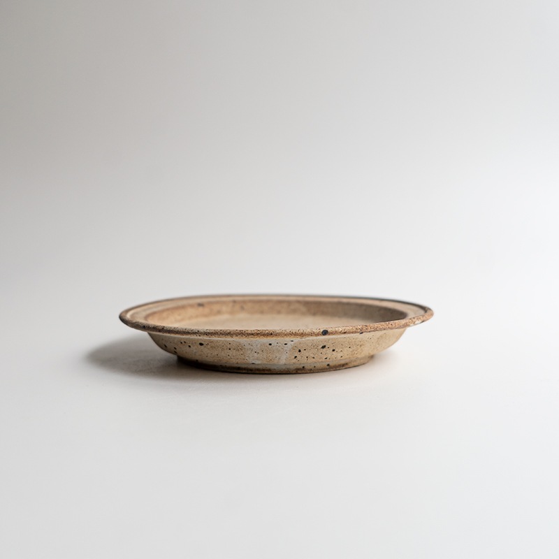 【個展】グレー5寸皿　関口憲孝