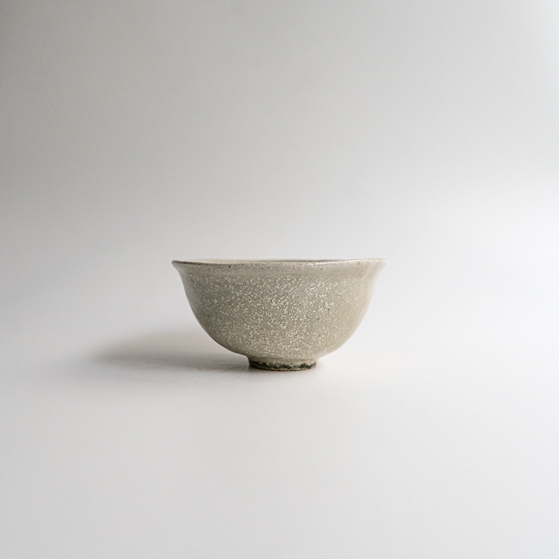 【藤原展】ご飯ボウル 白抹茶　藤原志鈴香