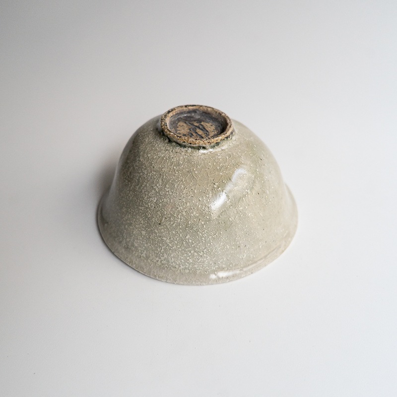 【藤原展】ご飯ボウル 白抹茶　藤原志鈴香