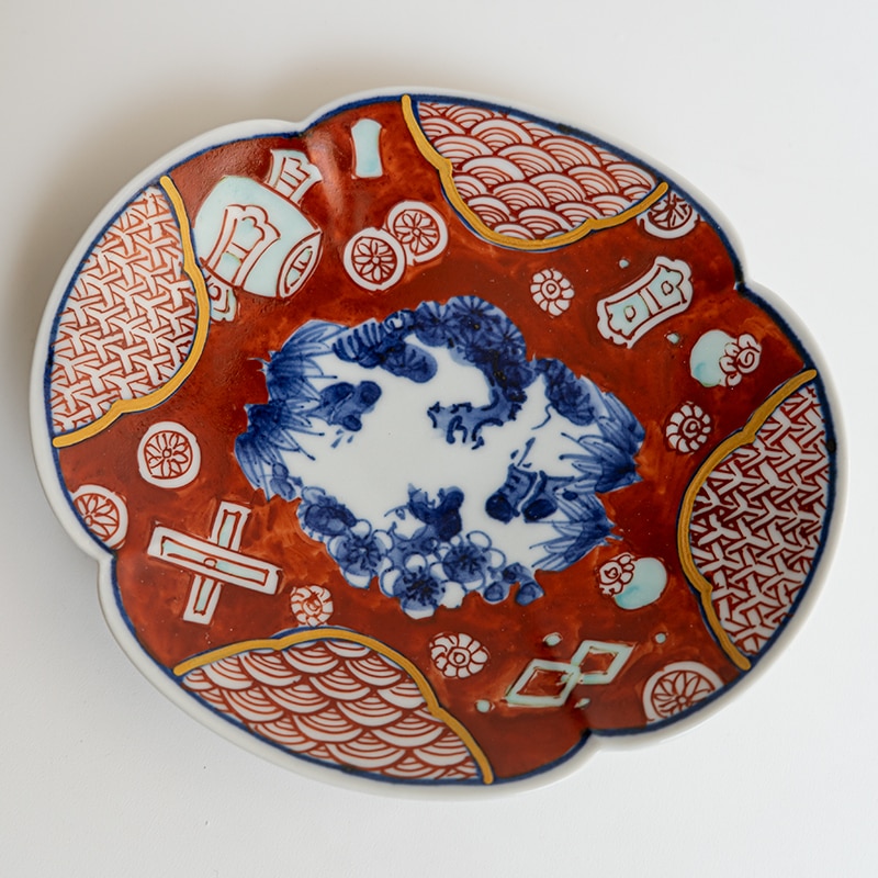木瓜四寸皿赤絵松竹梅 萠窯 | 全ての商品 | 【公式通販】器のある暮らし