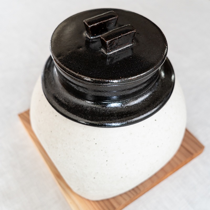 予約商品】かまどはん1合（かまど/ホワイト × 羽釜鍋/ブラック） 大杉