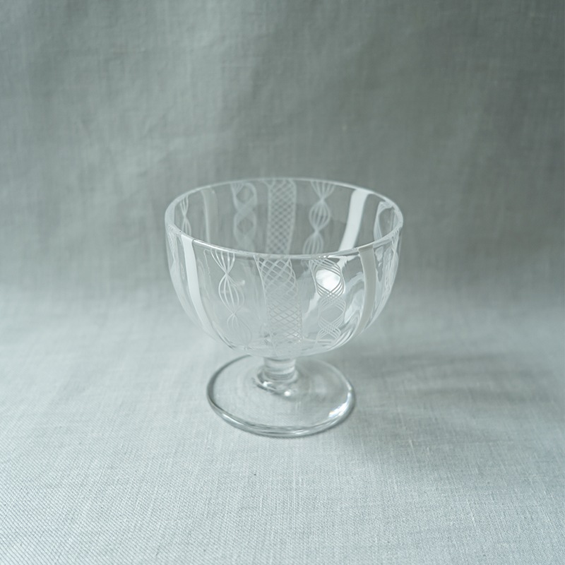レースデザートグラス　アキノヨーコ