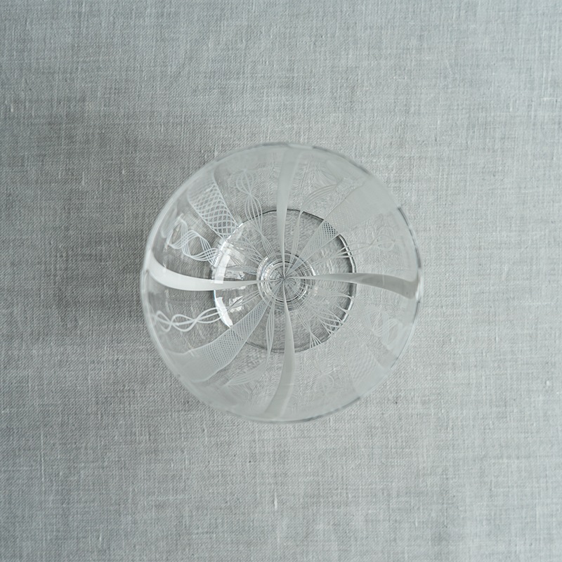 レースデザートグラス　アキノヨーコ