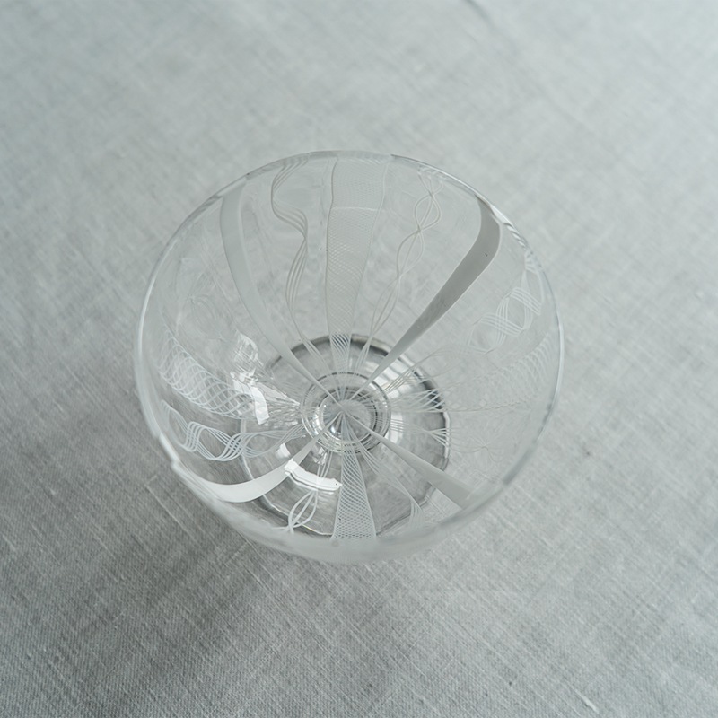 レースデザートグラス　アキノヨーコ