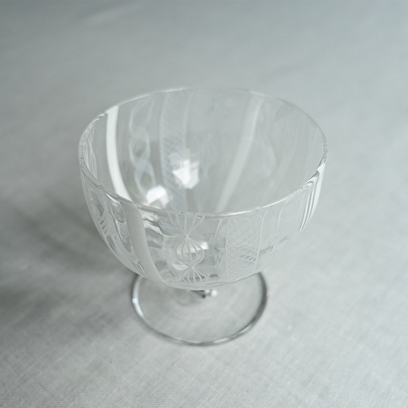 レースデザートグラス　アキノヨーコ