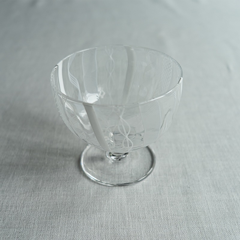 レースデザートグラス　アキノヨーコ