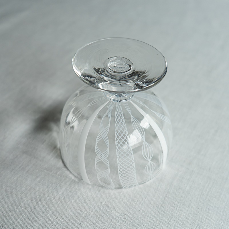 レースデザートグラス　アキノヨーコ