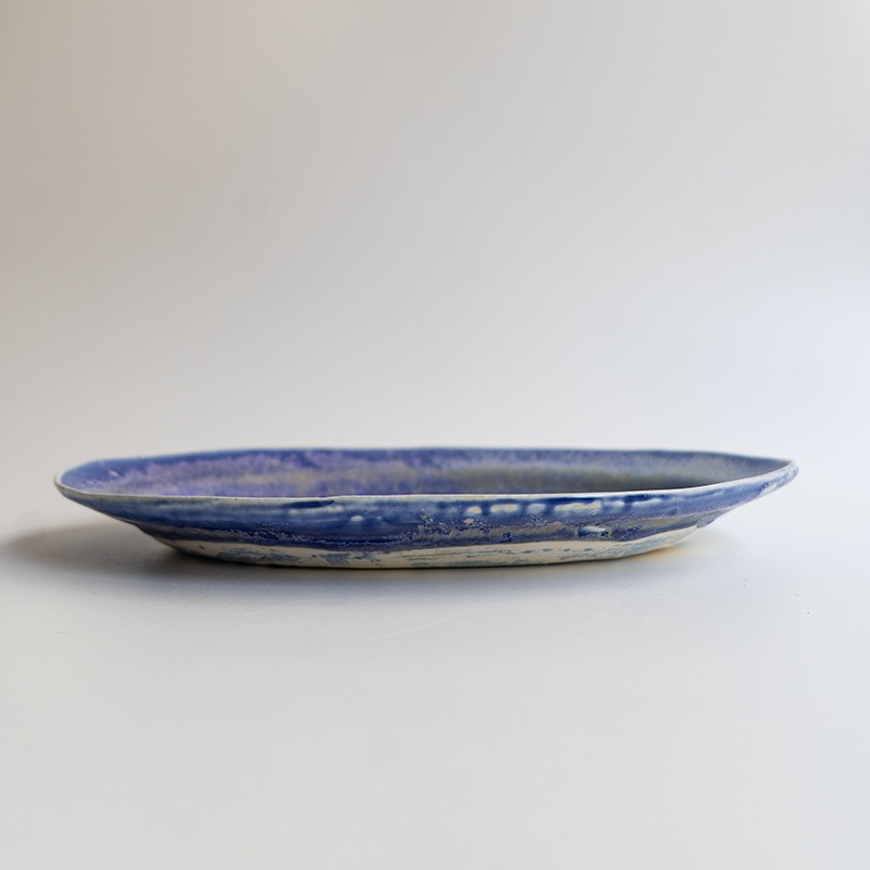 個展】オーバル皿大 紫苑光 Enkel室伏真美 | 作家から選ぶ,Enkel 室伏