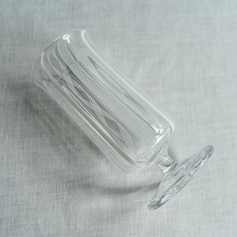 ガラス展予約商品】レース短足付グラス アキノヨーコ | 作家から