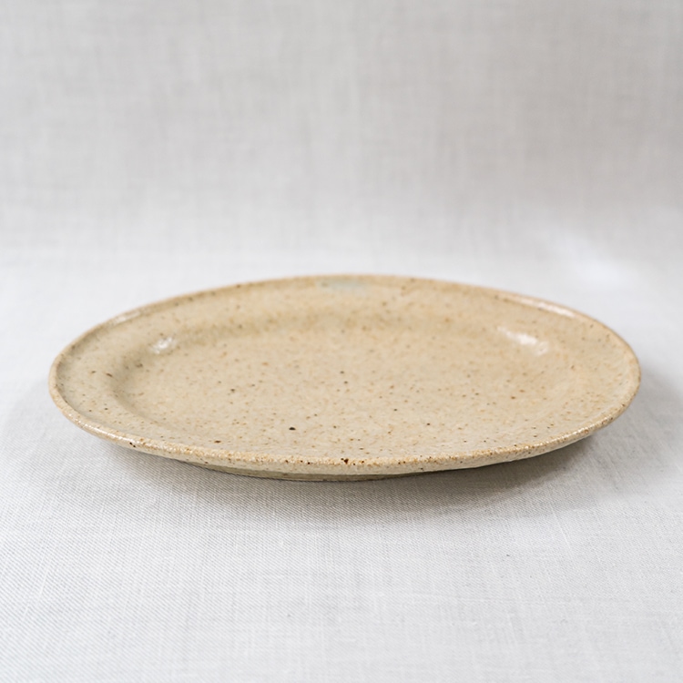 個展予約商品】粉引オーバル皿M 及川静香 | 作家から選ぶ,及川静香
