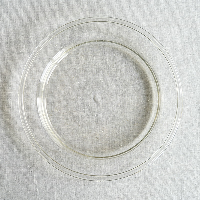 【ガラス展】olive stained plate S　fresco