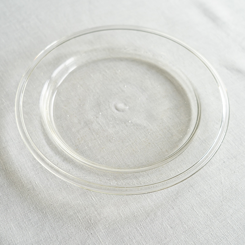 【ガラス展】olive stained plate S　fresco