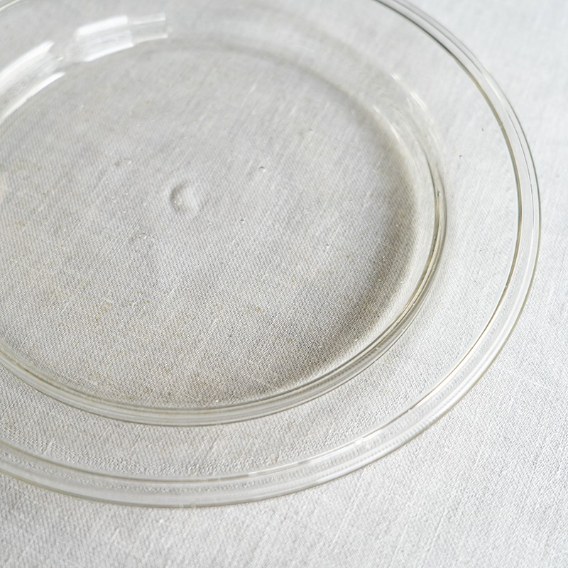 【ガラス展】olive stained plate S　fresco