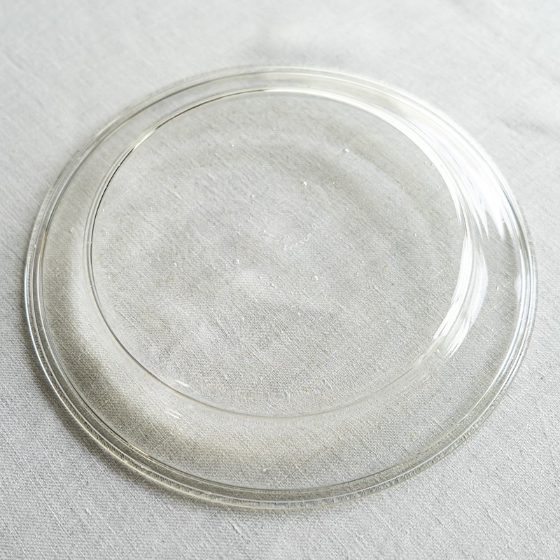 【ガラス展】olive stained plate S　fresco