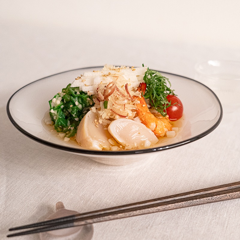 【ガラス展】kasumi bowl S ivory　fresco