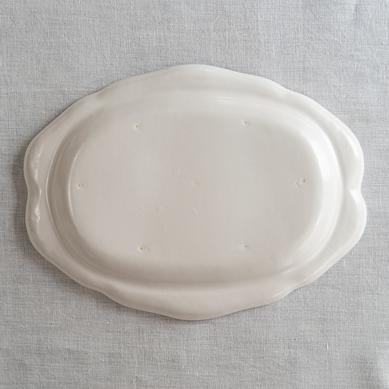 白釉花形オーバルリム尺皿 亀田文 | カテゴリー,亀田文 | 【公式通販