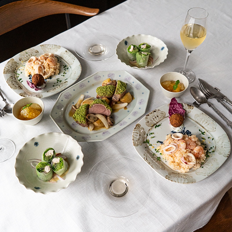 愛らしく食卓を彩るコーディネート