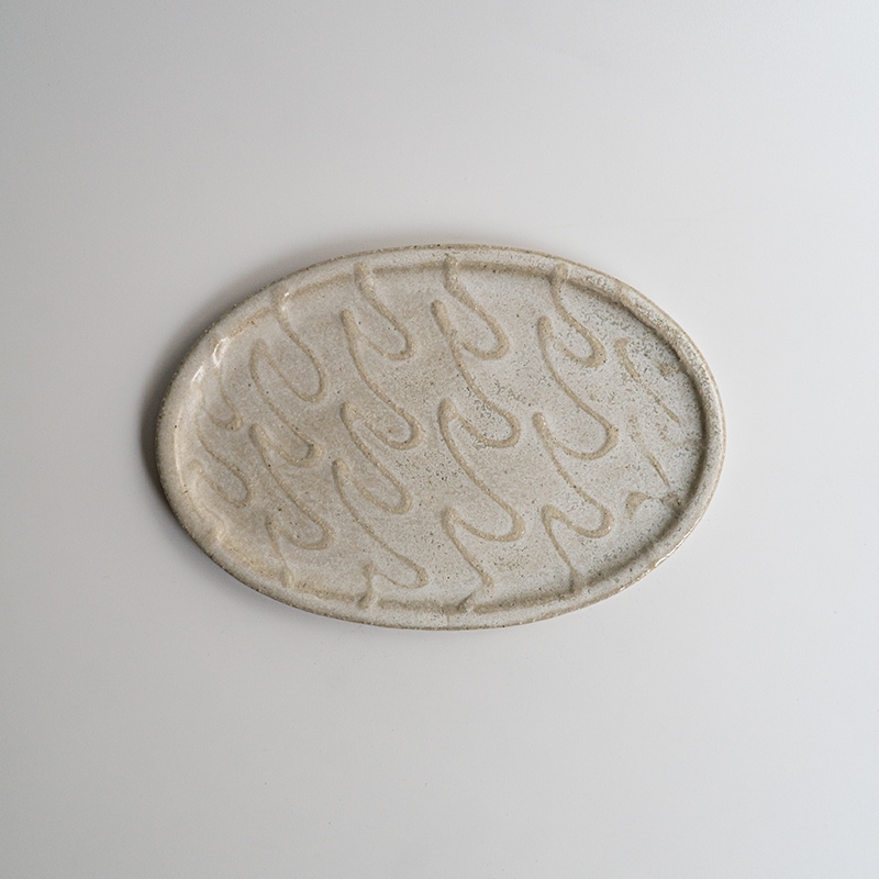 【藤原展】イッチンリムオーバル 白(B) 藤原純