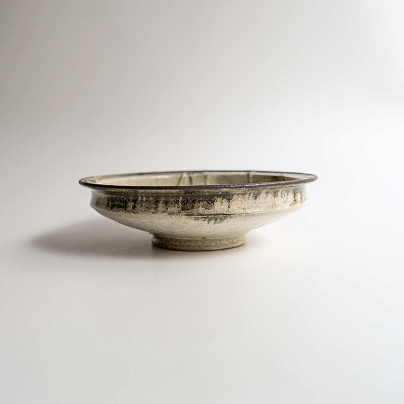 【藤原展】イッチンリム鉢L 白(B) 藤原純