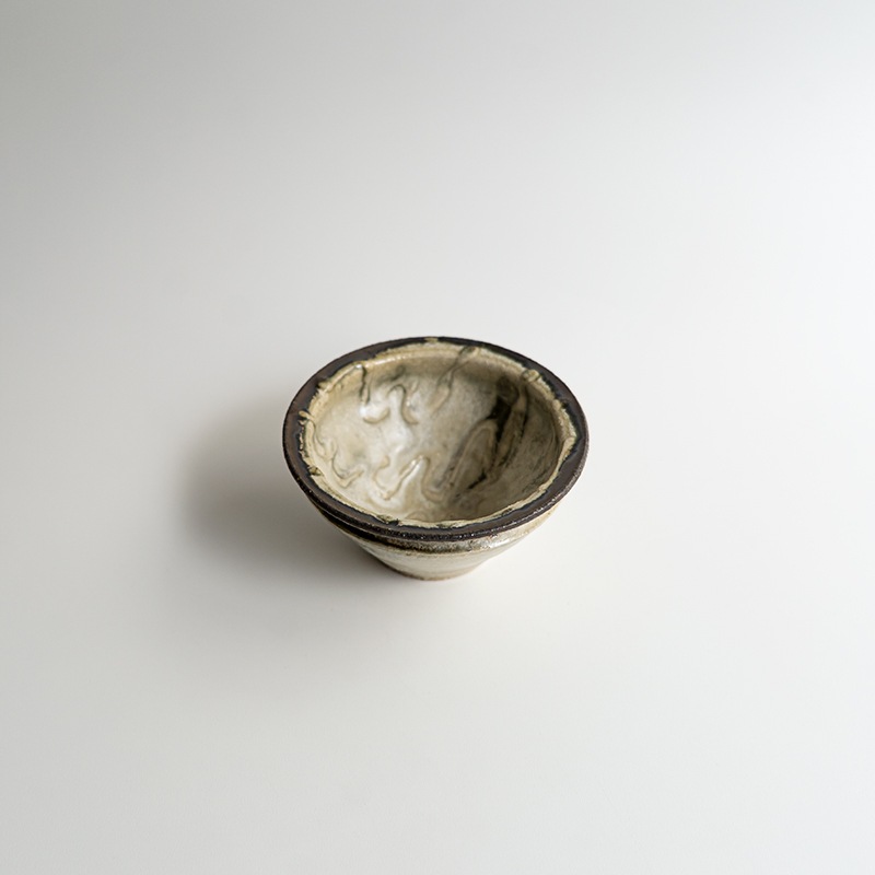 【藤原展】イッチンリム鉢S 白(B)　藤原純