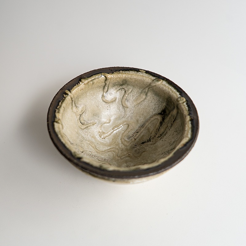 【藤原展】イッチンリム鉢S 白(B)　藤原純